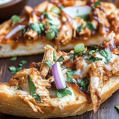 BBQ Chicken French Bread Pizza Ready in 15 Minutes 9 BBQ Chicken French Bread Pizza