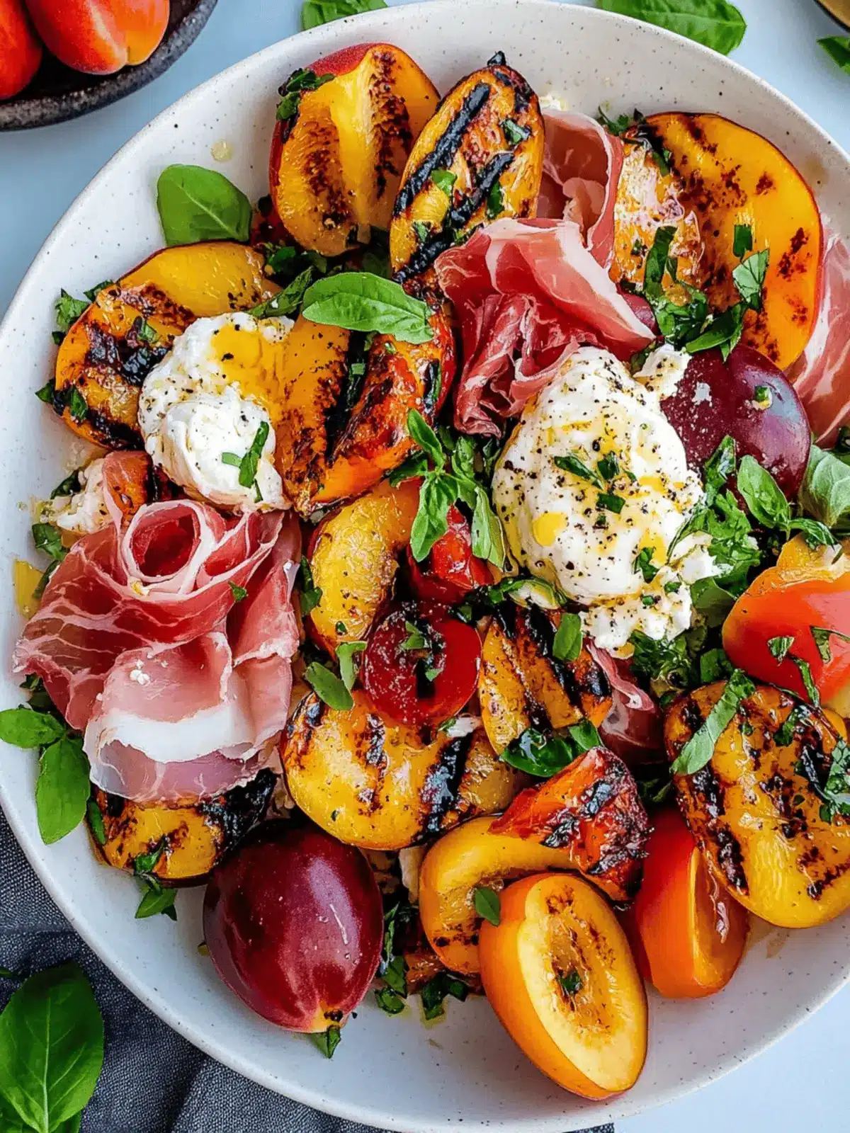 Grilled Nectarine Burrata Prosciutto Salad for Summer Bliss 3 Grilled Nectarine Burrata Prosciutto Salad