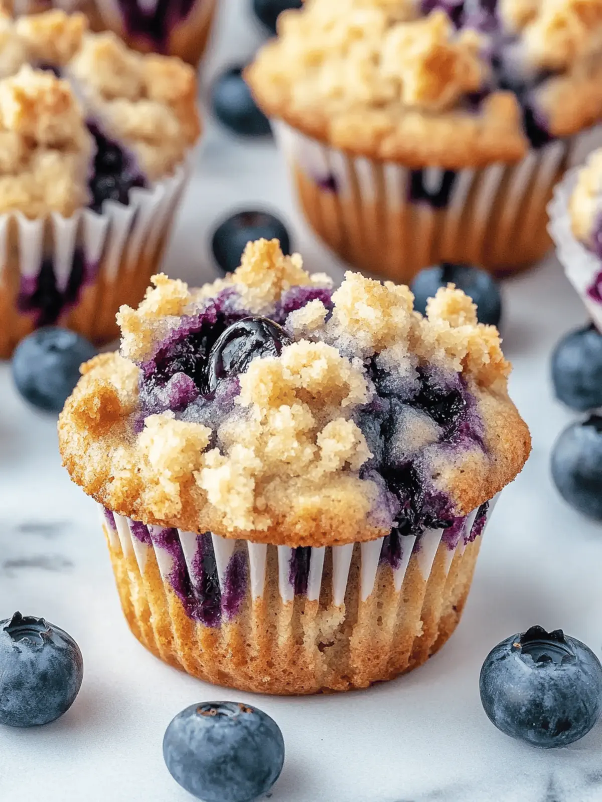 Tasty Blueberry Muffins with Crumble Topping for Cozy Mornings 5 Tasty Blueberry Muffins with Crumble Topping