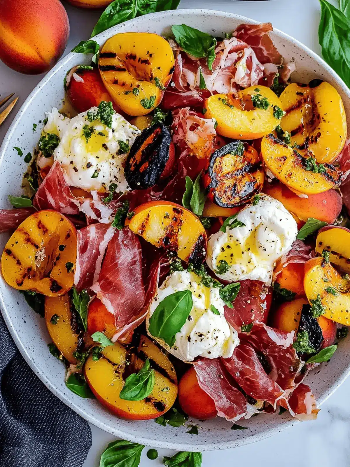 Grilled Nectarine Burrata Prosciutto Salad for Summer Bliss 4 Grilled Nectarine Burrata Prosciutto Salad