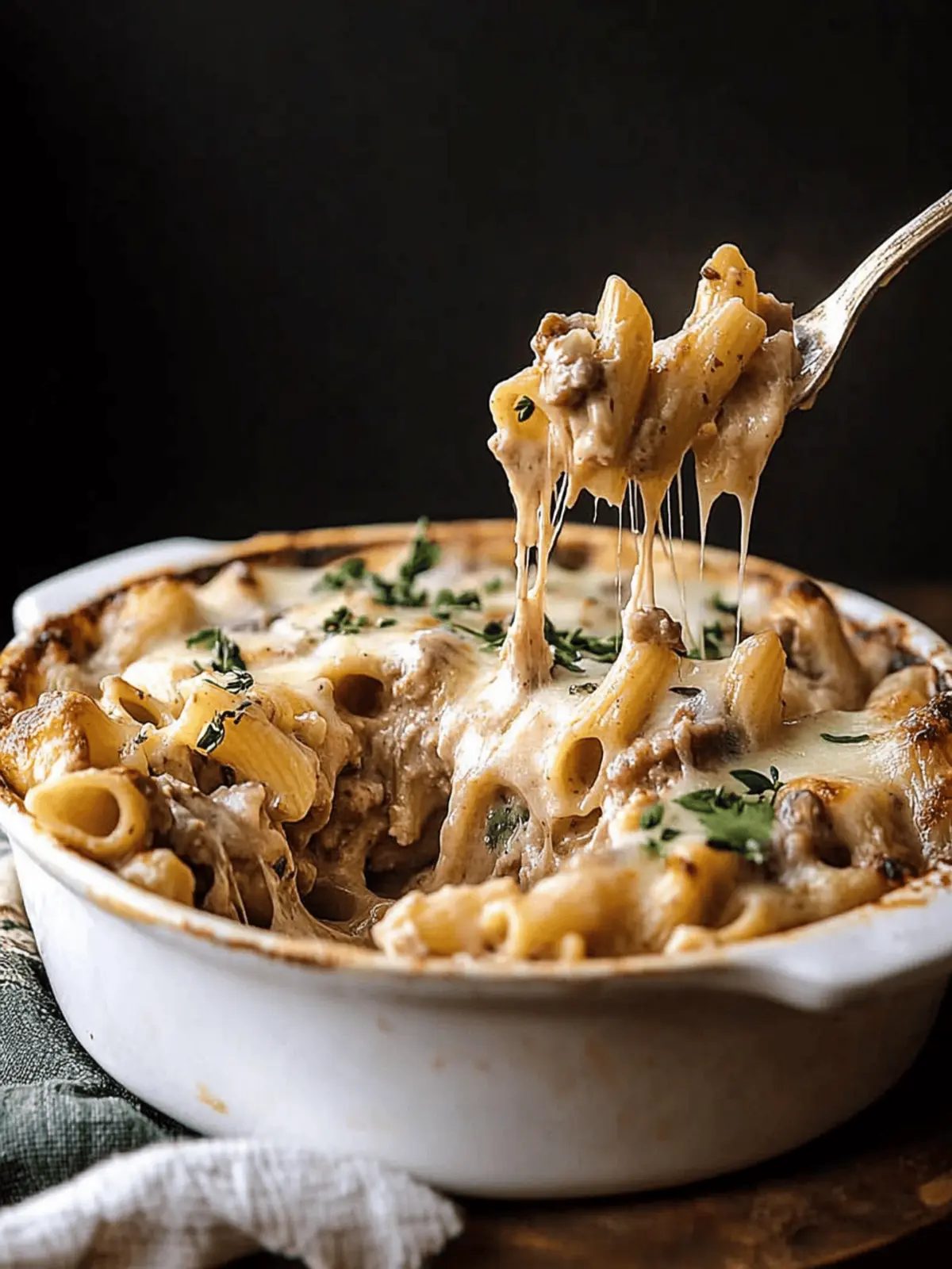 One Pot Creamy French Onion Pasta Bake for Cozy Nights 3 One Pot Creamy French Onion Pasta Bake
