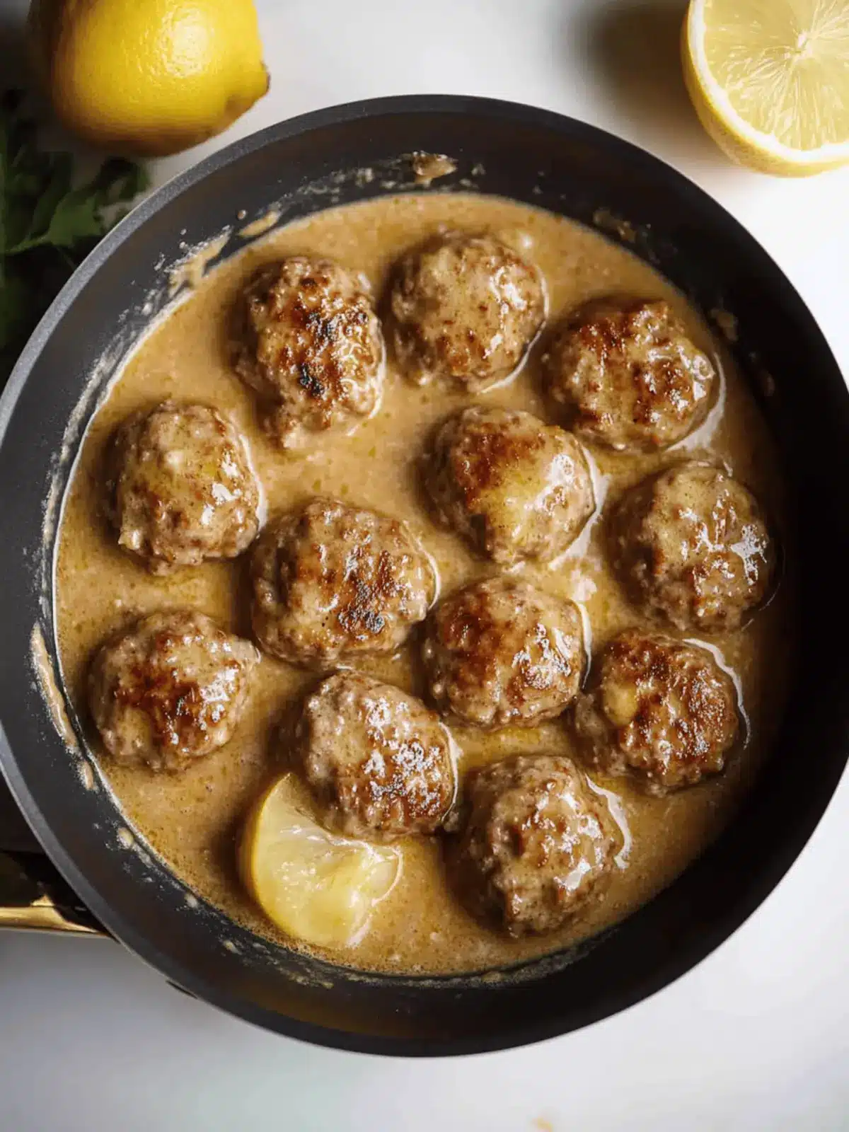 Meatballs in Lemon Sauce: A Zesty Greek Keftedes Delight 2 Meatballs In Lemon Sauce (Greek Keftedes)
