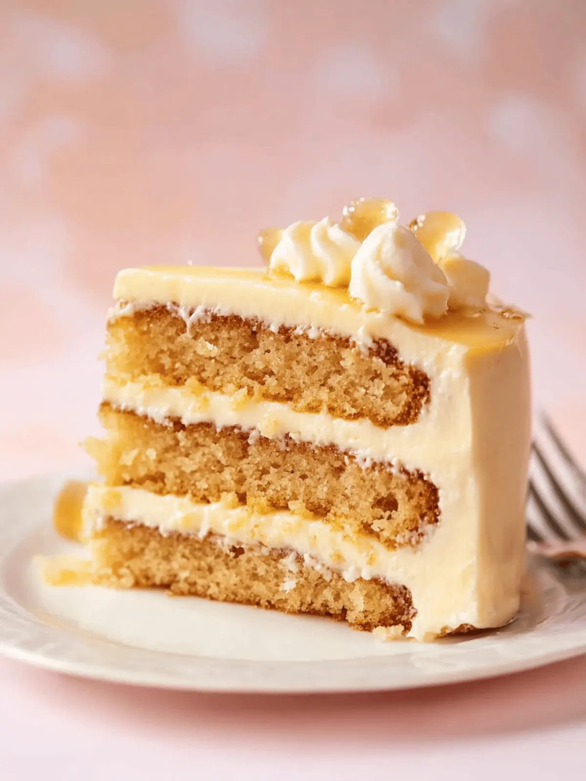 Irresistibly Moist Honey Cake with Creamy Buttercream Layers 4 Honey Cake