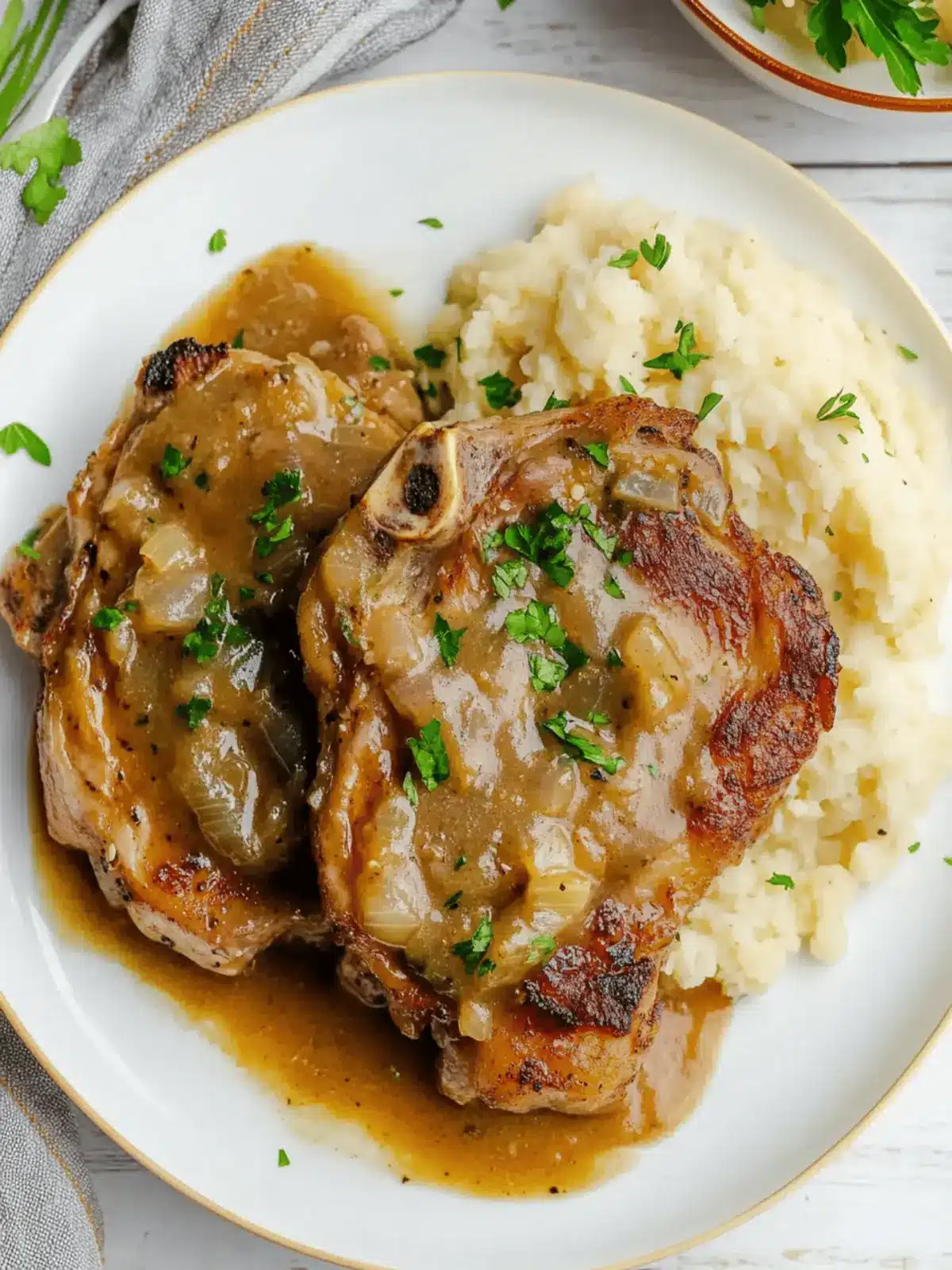 Crock Pot Smothered Pork Chops for Effortless Comfort Food 2 Crock Pot Smothered Pork Chops