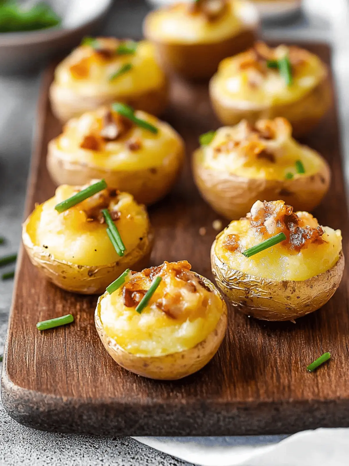 Irresistible Mini Loaded Baked Potato Bites You’ll Adore 2 Mini Loaded Baked Potato Bites