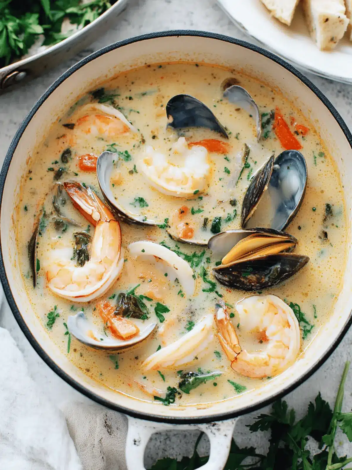 Creamy Rustic Seafood Soup That Will Wow Your Guests 2 Rustic Seafood Soup