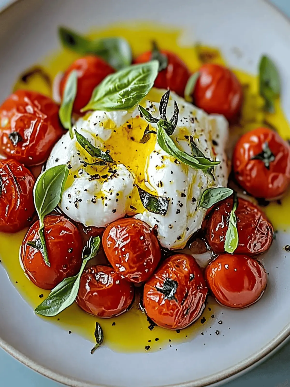 Savory Roasted Tomatoes with Burrata: Your New Favorite Appetizer 5 Roasted Tomatoes with Burrata