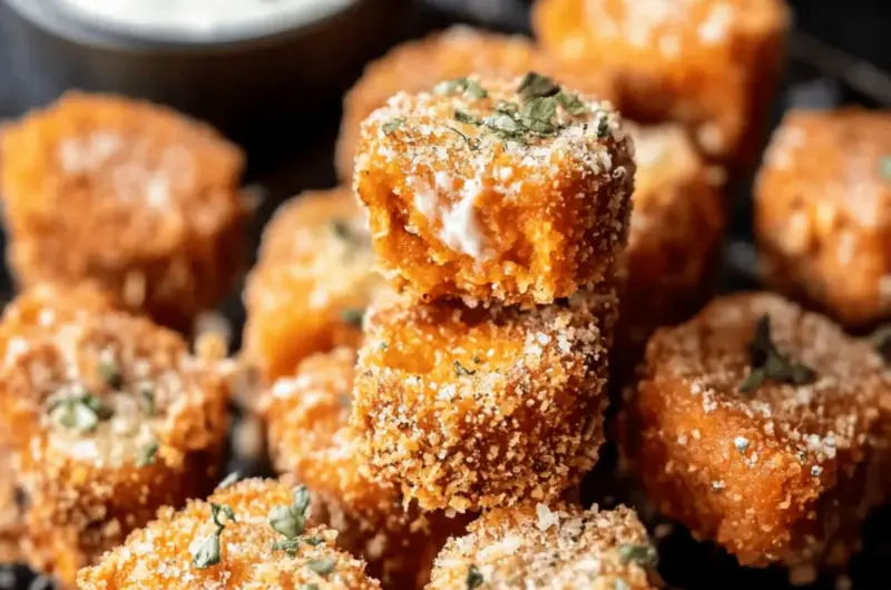 Crispy Cheesy Sweet Potato Bites