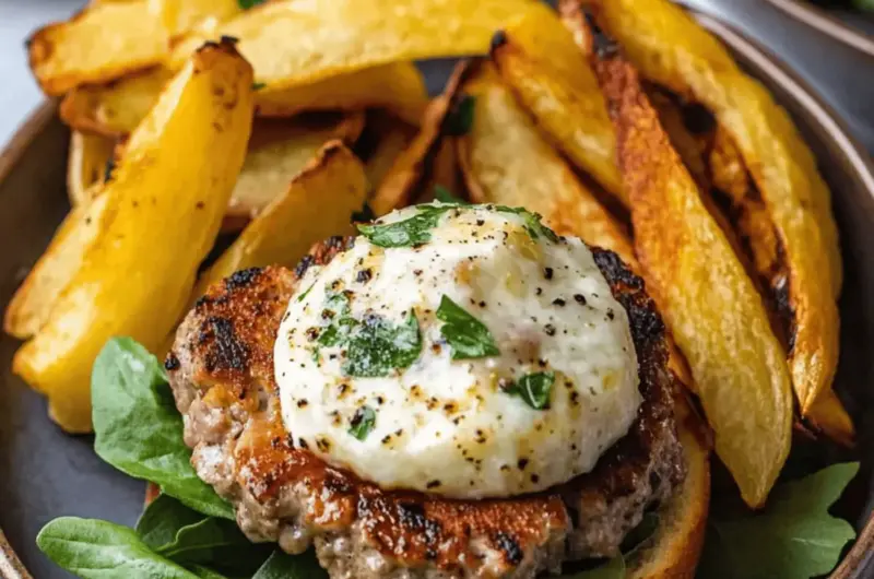 Tuscan Pork Smash Burgers