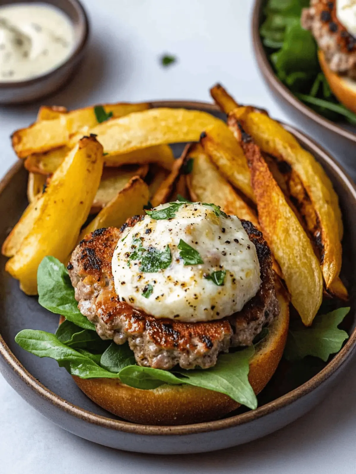 Tuscan Pork Smash Burgers with Garlic Mayo in 25 Minutes 5 Tuscan Pork Smash Burgers