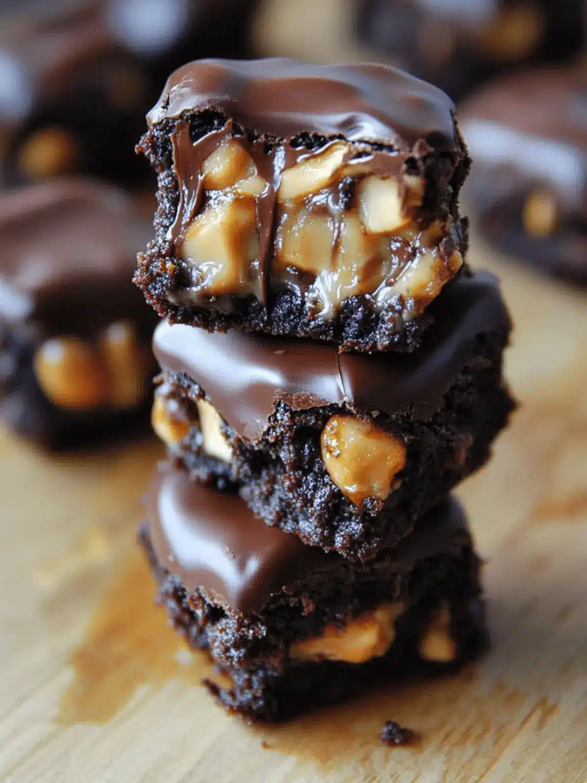 Delicious Snickers Brownie Bites for Ultimate Indulgence 2 Snickers Brownie Bites