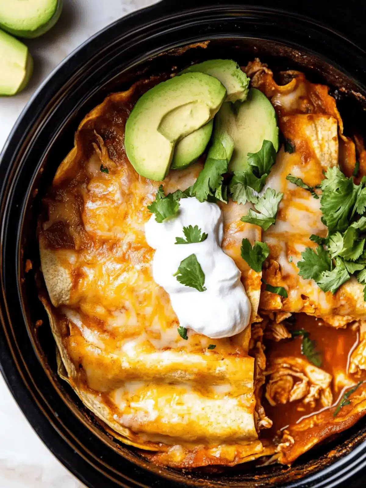 Melt-in-Your-Mouth Slow Cooker Chicken Enchiladas Delight 3 Slow Cooker Chicken Enchiladas