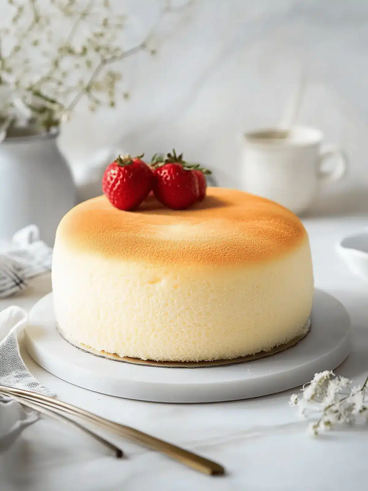 Fluffy Japanese Cotton Cheesecake That Melts in Your Mouth 3 Japanese Cotton Cheesecake