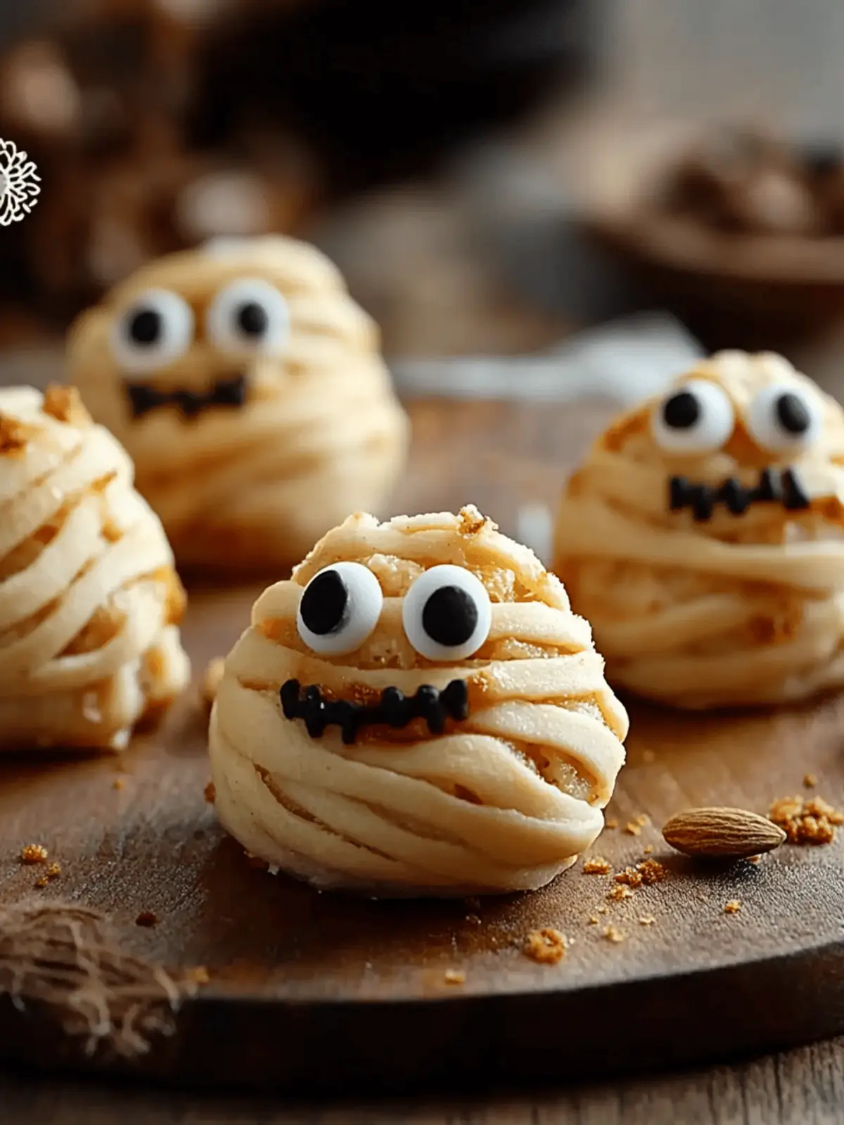 Mummy Wrapped Cheesecake Bites: A Spooktacular Treat! 4 Mummy Wrapped Cheesecake Bites