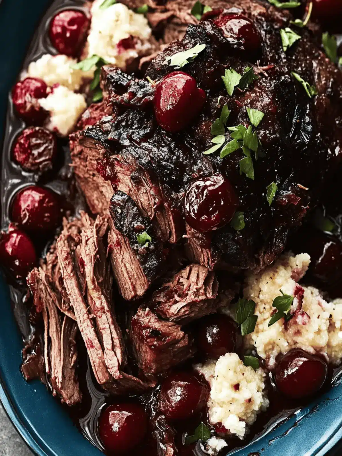 Pot Roast with Tart Cherry-Black Pepper Sauce for Comfort Bliss 5 Pot Roast with Tart Cherry-Black Pepper Sauce