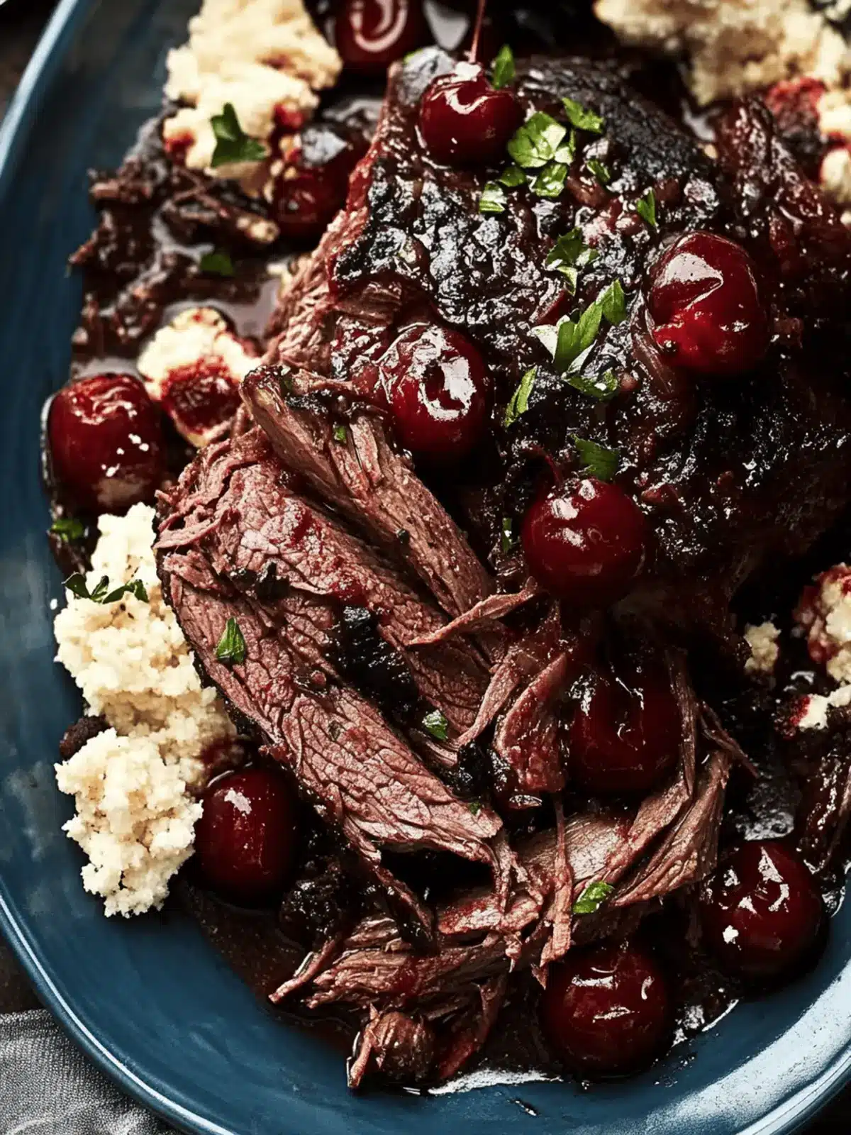 Pot Roast with Tart Cherry-Black Pepper Sauce for Comfort Bliss 3 Pot Roast with Tart Cherry-Black Pepper Sauce