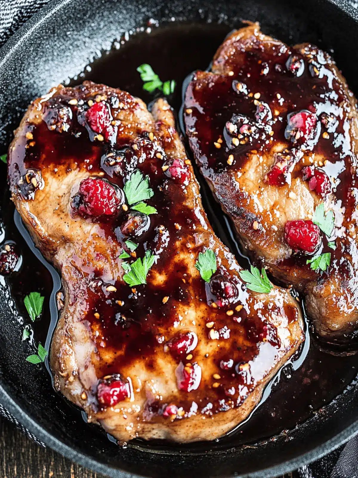 Savor Raspberry Balsamic Glazed Pork Chops in 25 Minutes 2 Raspberry Balsamic Glazed Pork Chops