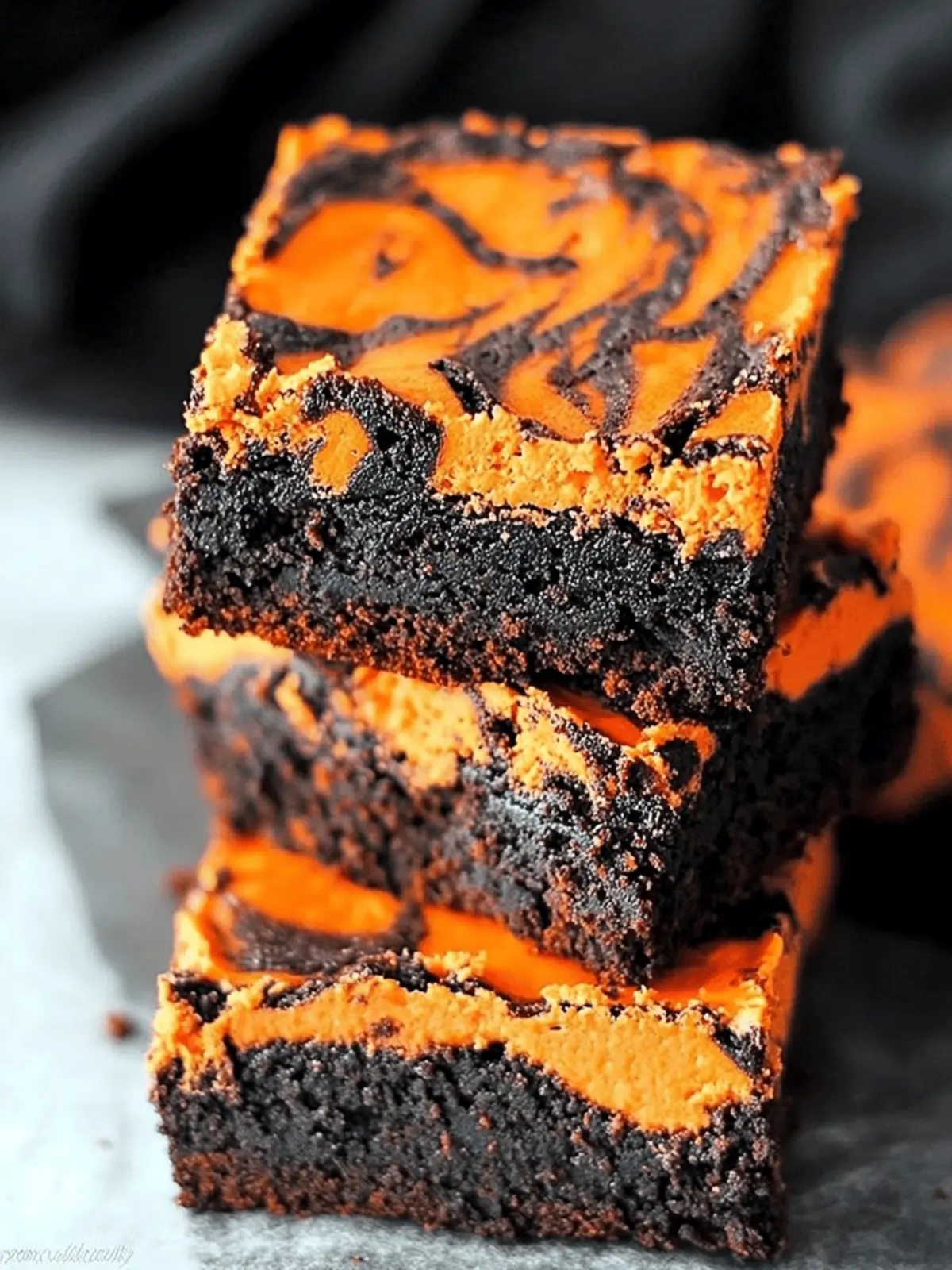 Delicious Halloween Cream Cheese Swirl Brownies You’ll Love 2 Halloween Cream Cheese Swirl Brownies