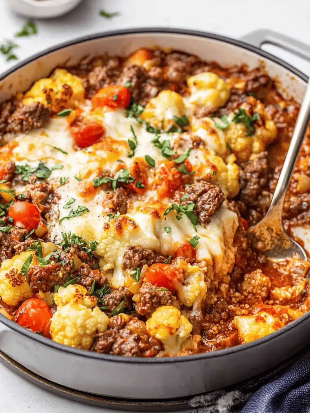 Beef + Cauliflower Stove-top Casserole for Cozy Nights in 3 Beef + Cauliflower Stove-top Casserole