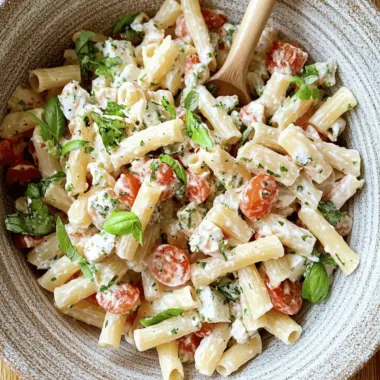 Creamy Caprese Pasta Salad for Quick, Flavor-Packed Meals 10 Creamy Caprese Pasta Salad