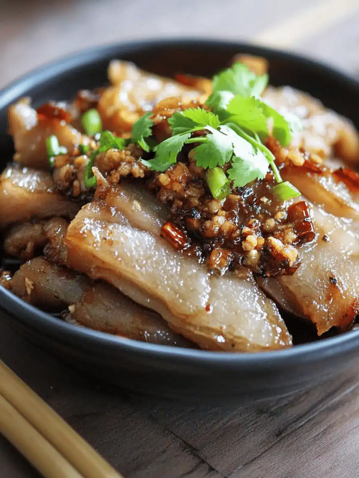 Savory Pork Belly with Spicy Garlic Sauce in 30 Minutes 2 Pork Belly with Spicy Garlic Sauce
