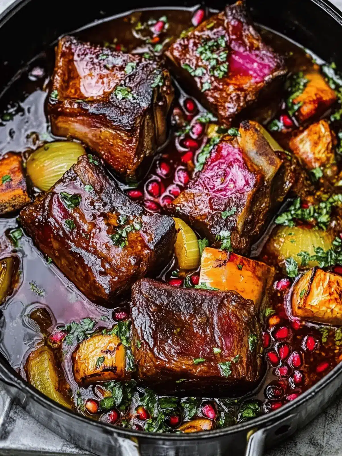 Savor Red Wine & Pomegranate Short Ribs for Cozy Winter Nights 2 Red Wine & Pomegranate Short Ribs