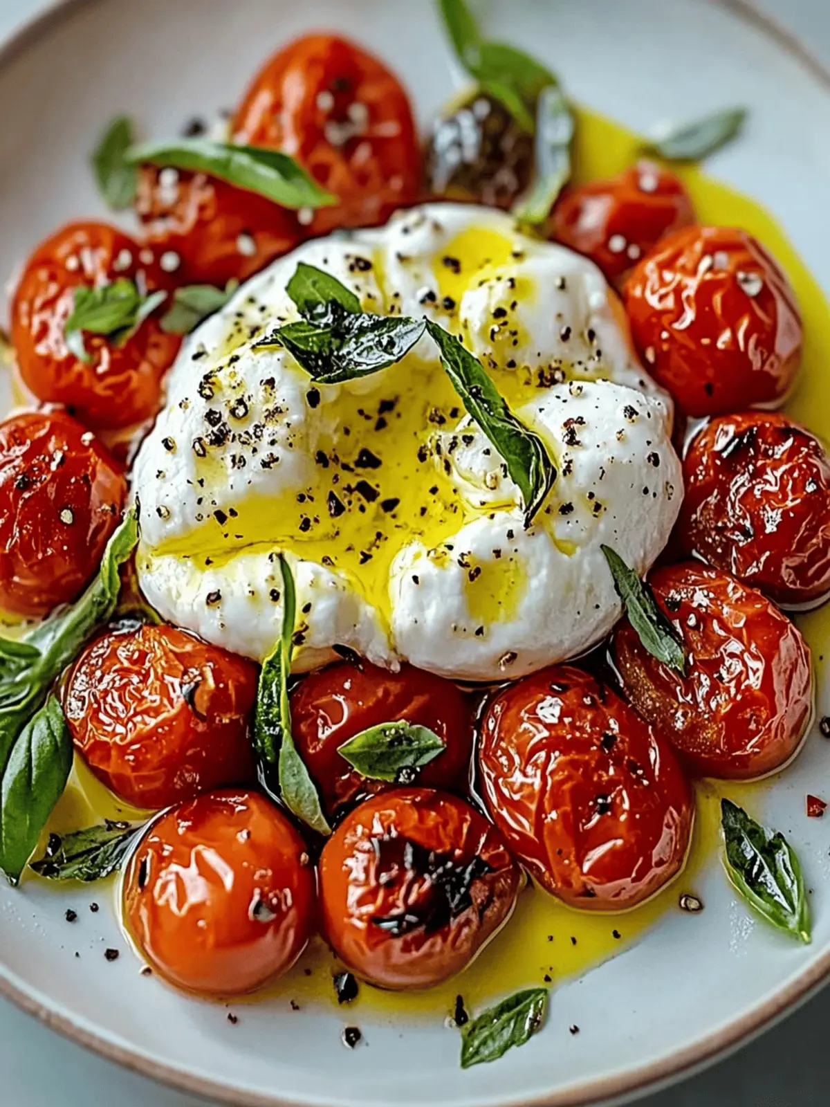 Savory Roasted Tomatoes with Burrata: Your New Favorite Appetizer 2 Roasted Tomatoes with Burrata