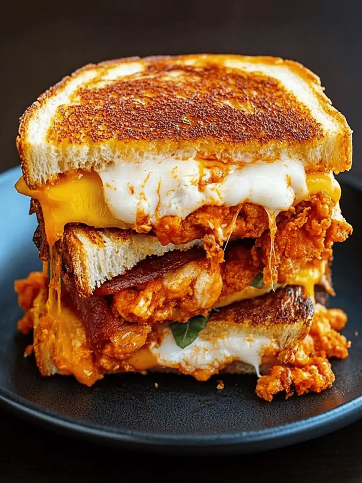 Crispy Fried Buffalo Chicken Grilled Cheese Sandwich Bliss 5 Crispy Fried Buffalo Chicken Grilled Cheese Sandwich