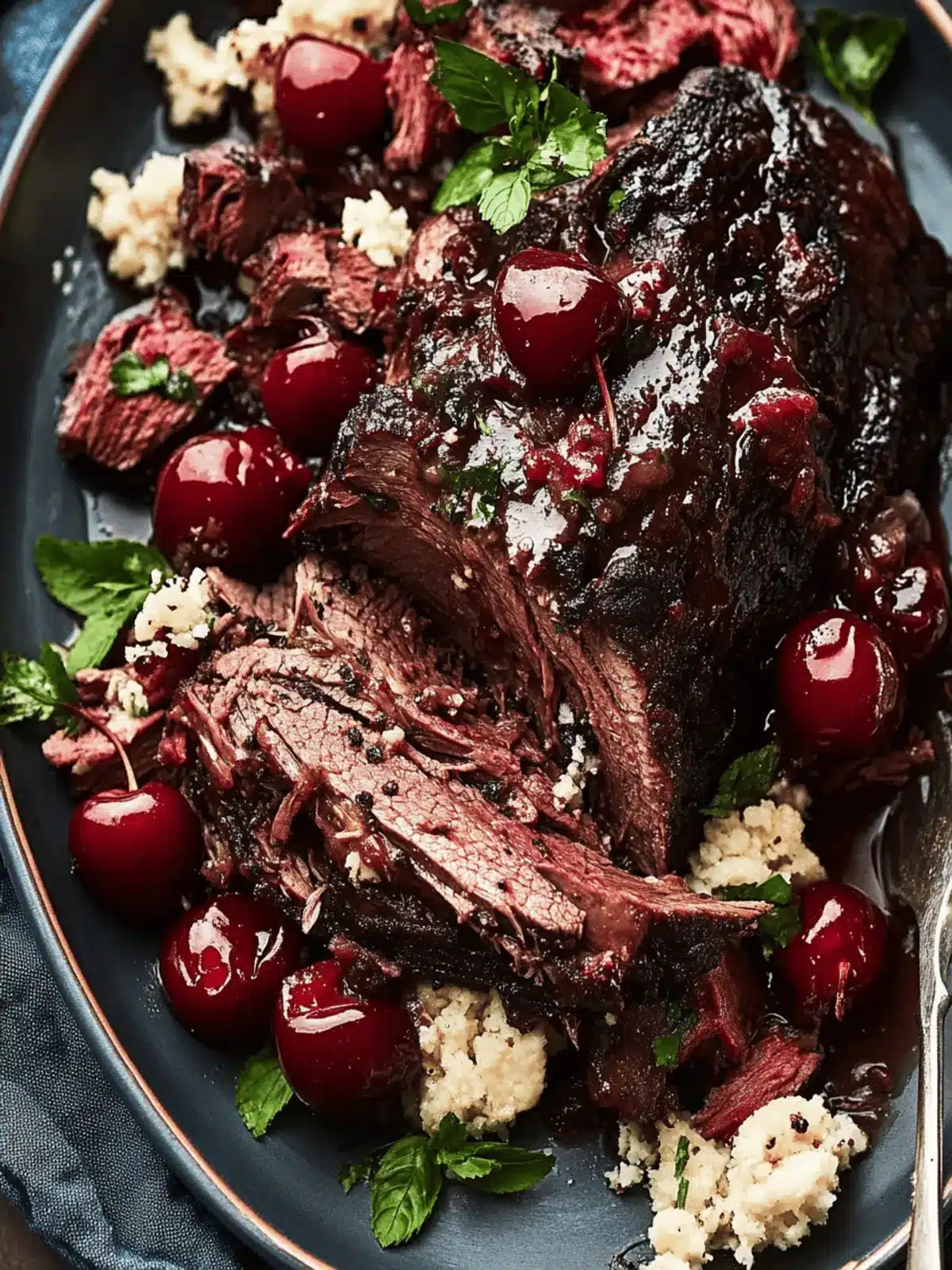 Pot Roast with Tart Cherry-Black Pepper Sauce for Comfort Bliss 2 Pot Roast with Tart Cherry-Black Pepper Sauce