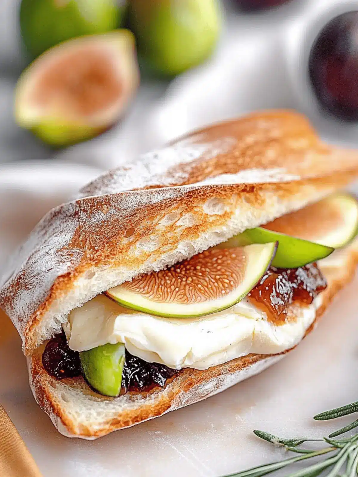 Gourmet Brie Fig Jam Sandwich: Your New Favorite Quick Lunch 2 Gourmet Brie Fig Jam Sandwich