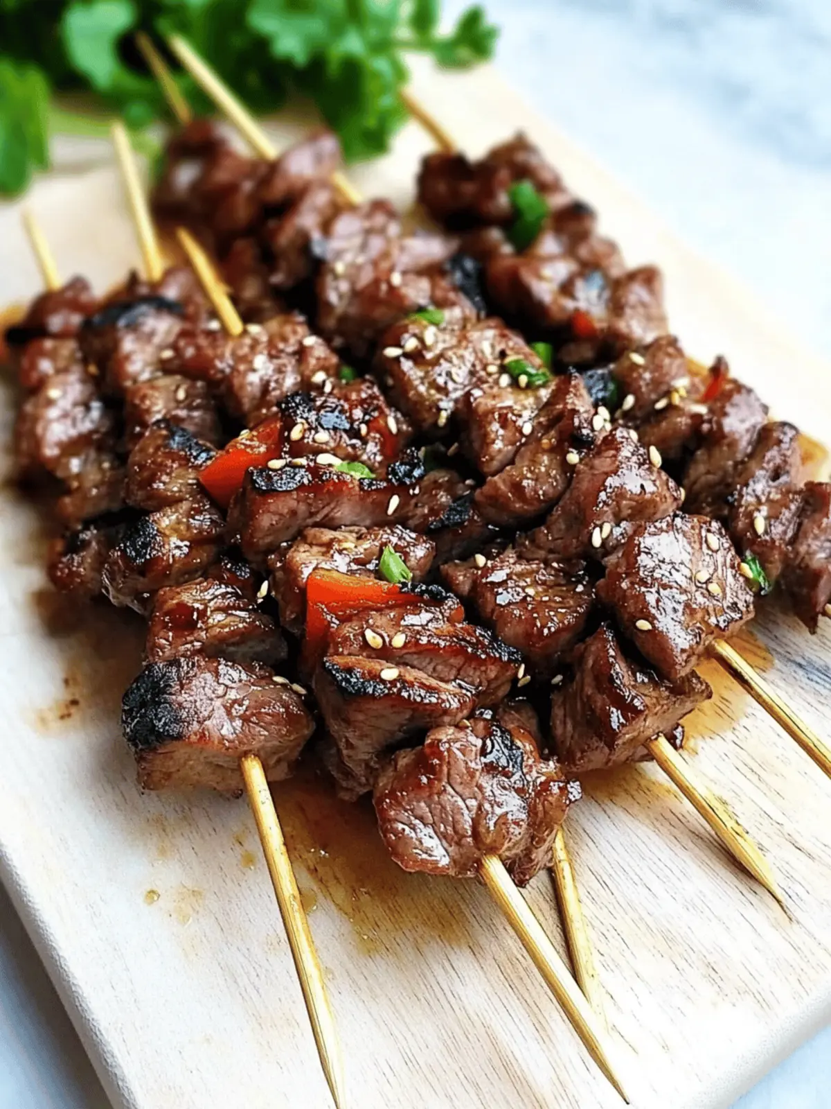 Teriyaki Sesame Beef Skewers That Will Wow Your Guests 5 Teriyaki Sesame Beef Skewers