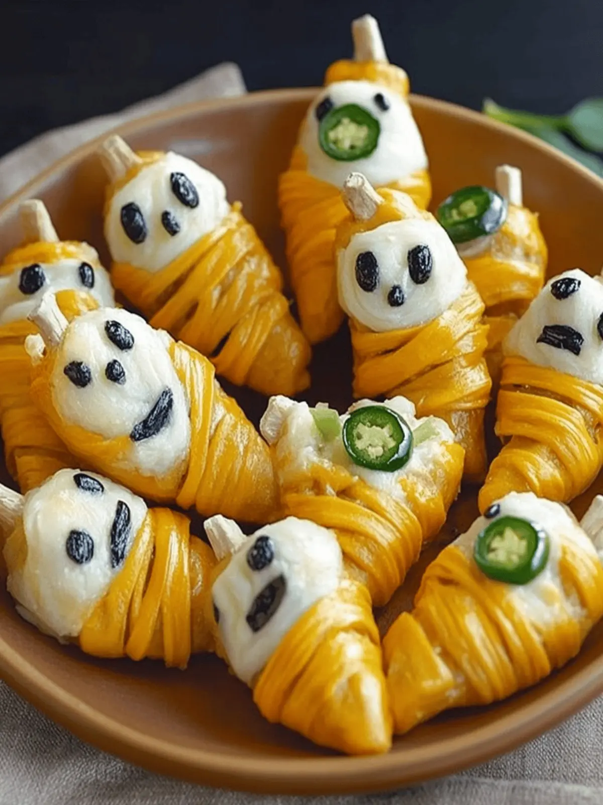 Delicious Jalapeno Popper Mummies Perfect for Halloween Fun 5 Jalapeno Popper Mummies