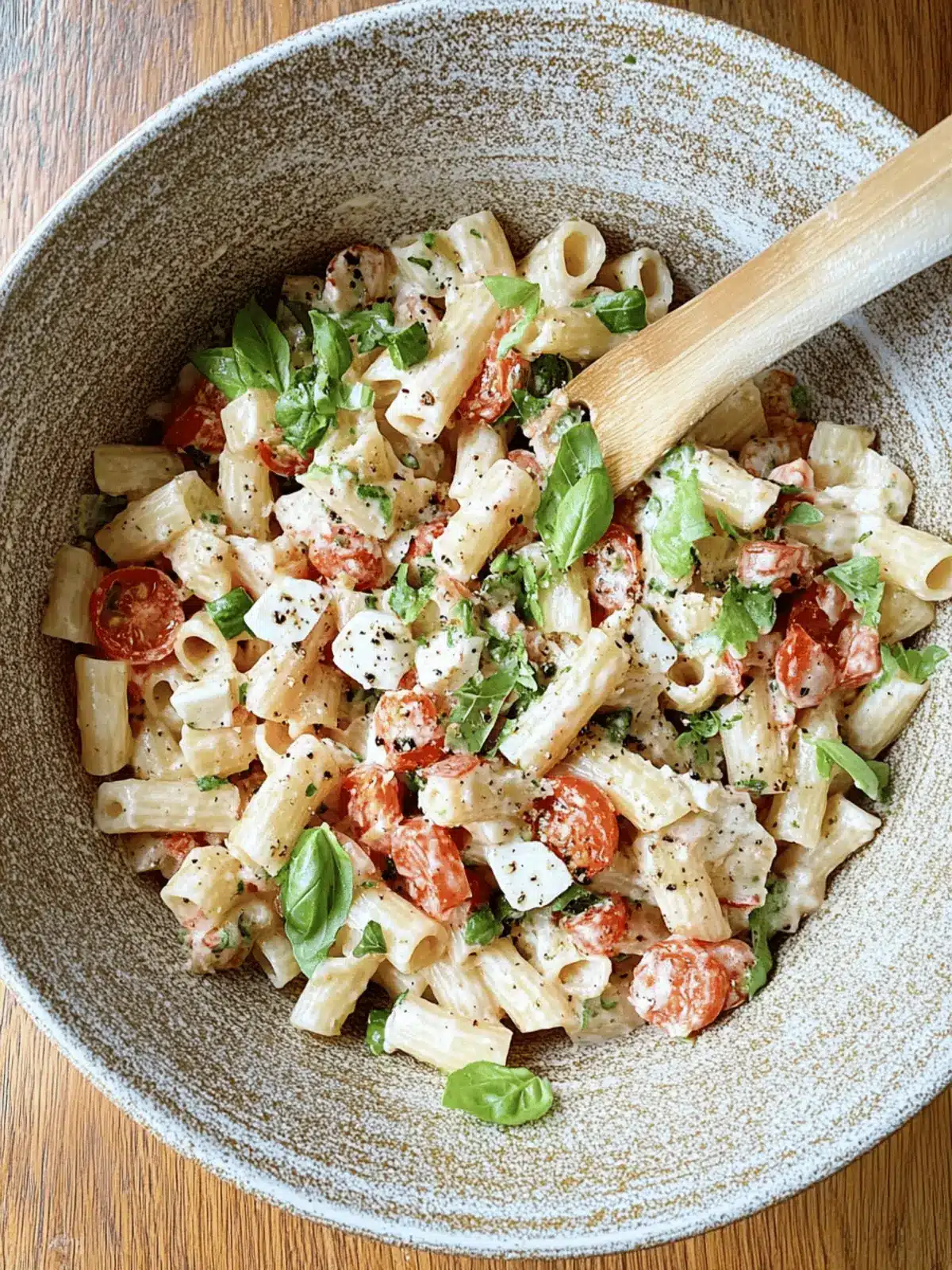 Creamy Caprese Pasta Salad for Quick, Flavor-Packed Meals 4 Creamy Caprese Pasta Salad