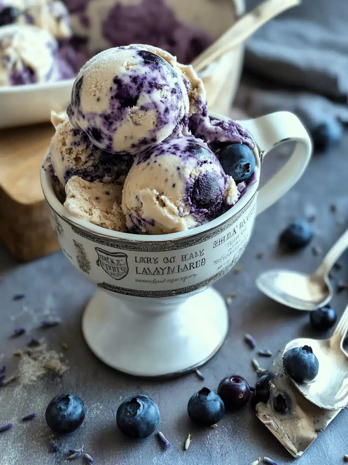 Earl Grey Blueberry Lavender Swirl Ice Cream Bliss at Home 4 Earl Grey Blueberry Lavender Swirl Ice Cream