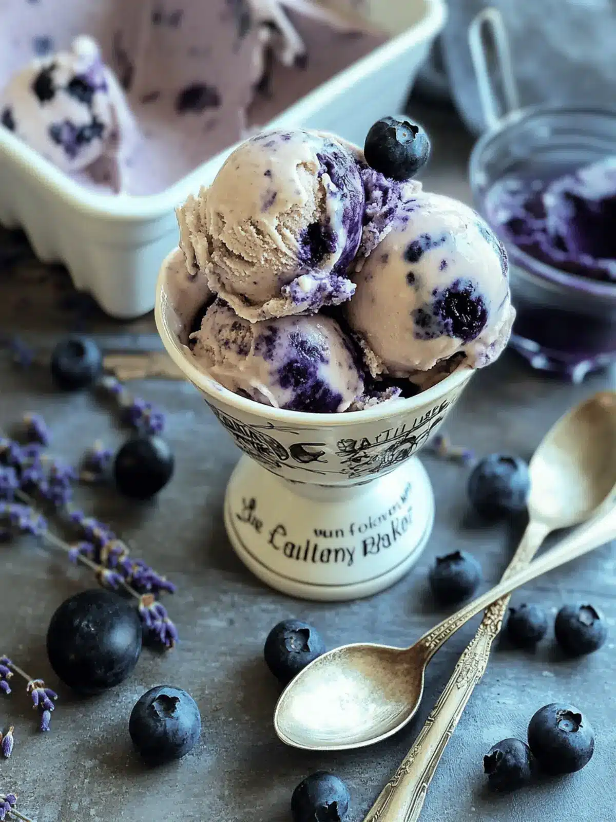 Earl Grey Blueberry Lavender Swirl Ice Cream Bliss at Home 5 Earl Grey Blueberry Lavender Swirl Ice Cream