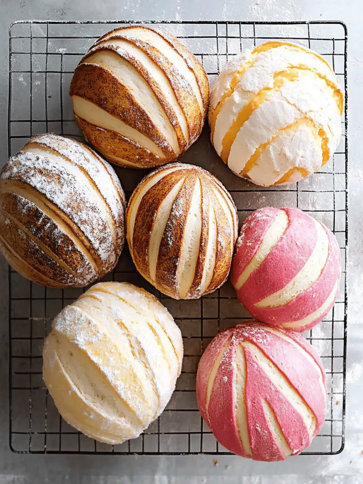 Fluffy Conchas Bread: A Sweet Mexican Delight Awaits 3 Conchas Bread