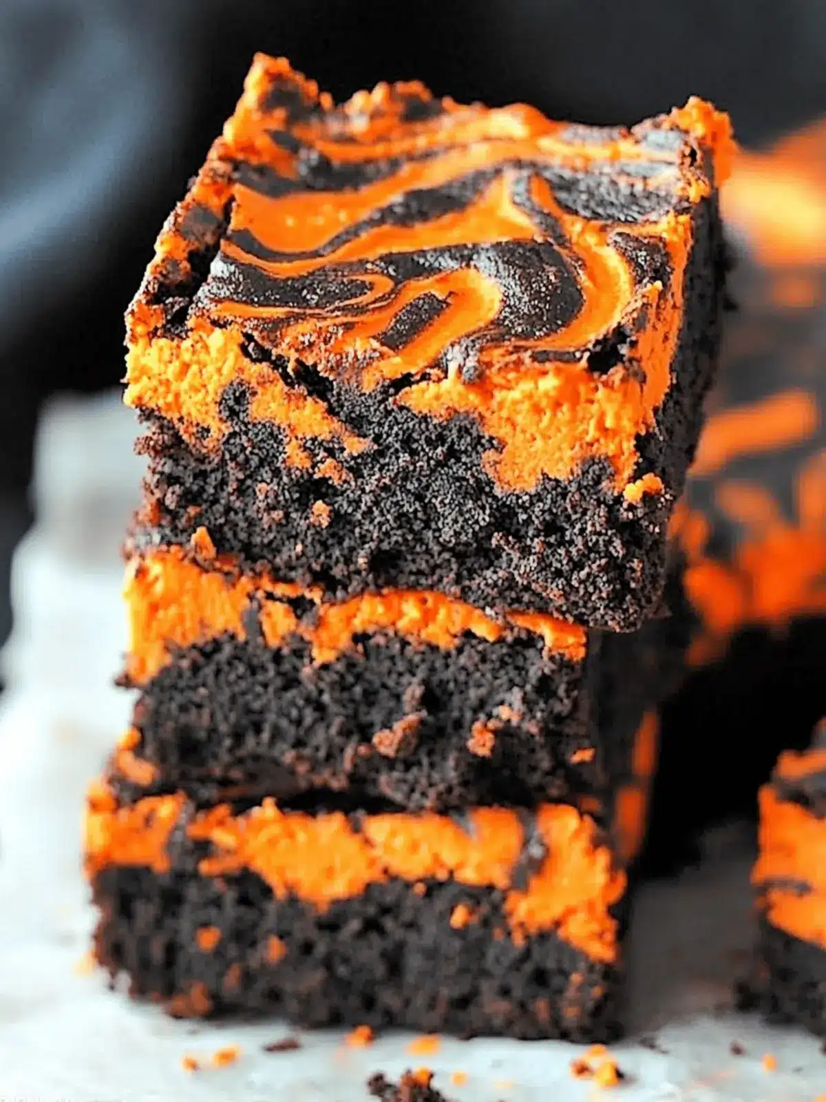 Delicious Halloween Cream Cheese Swirl Brownies You’ll Love 3 Halloween Cream Cheese Swirl Brownies