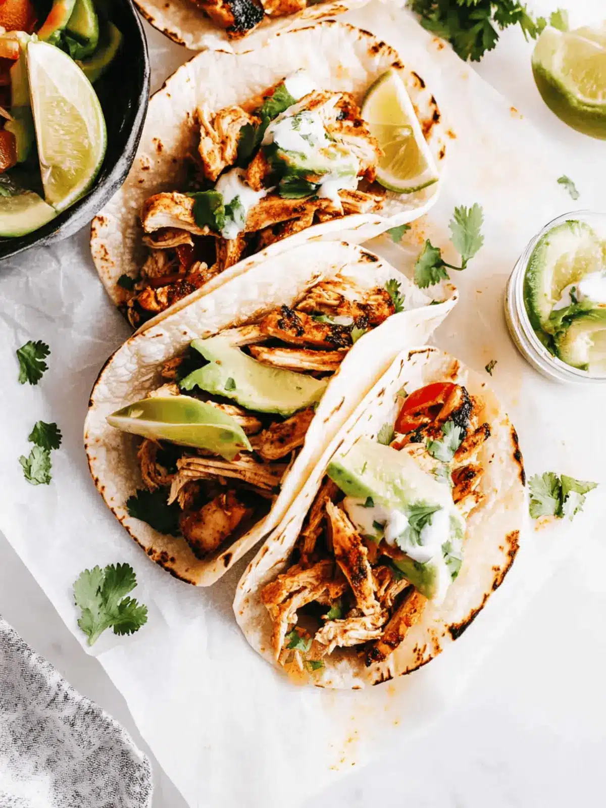 Authentic Mexican Chicken Street Tacos Ready in 30 Minutes 4 Authentic Mexican Chicken Street Tacos