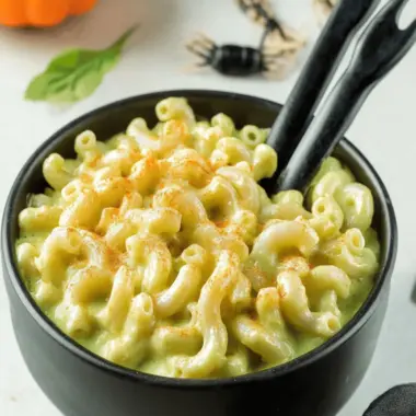 Halloween Mac and Cheese with Sneaky Spinach Twist 9 Halloween Mac and Cheese
