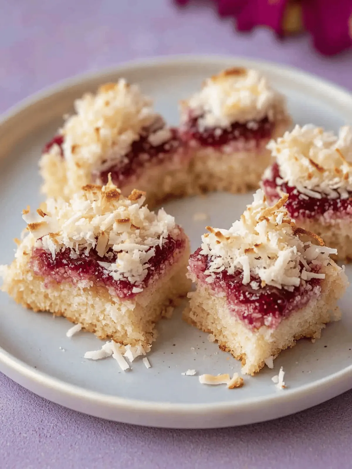 Heavenly Coconut Jam Slice You Can’t Resist Making Now 4 Coconut Jam Slice