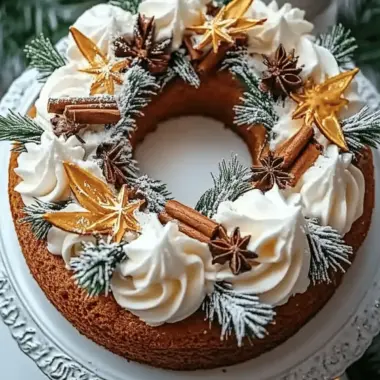 Spiced Gingerbread Wreath Cake for a Cozy Holiday Table 10 Spiced Gingerbread Wreath Cake