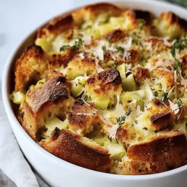 Savory Gruyere and Leek Bread Pudding for Cozy Evenings 10 Savory Gruyere and Leek Bread Pudding