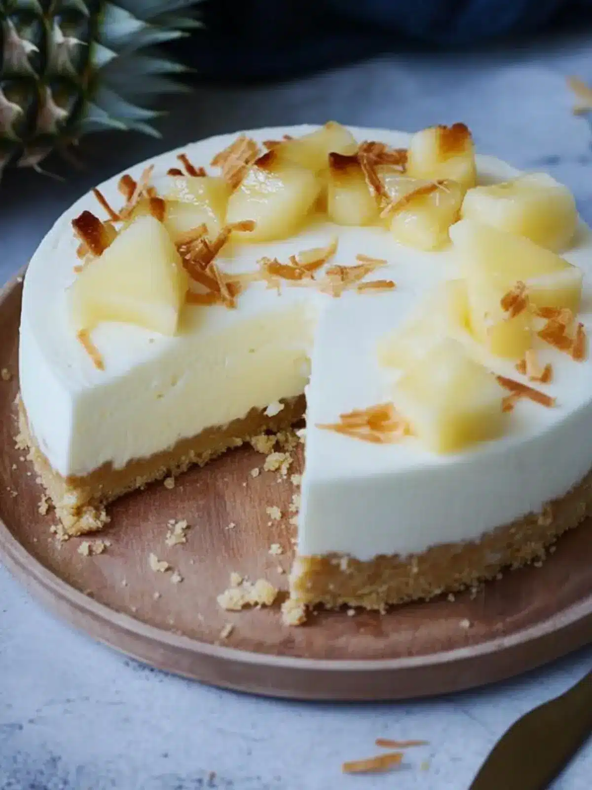 Decadent Pina Colada Cheesecake to Savor All Summer Long 3 Pina Colada Cheesecake