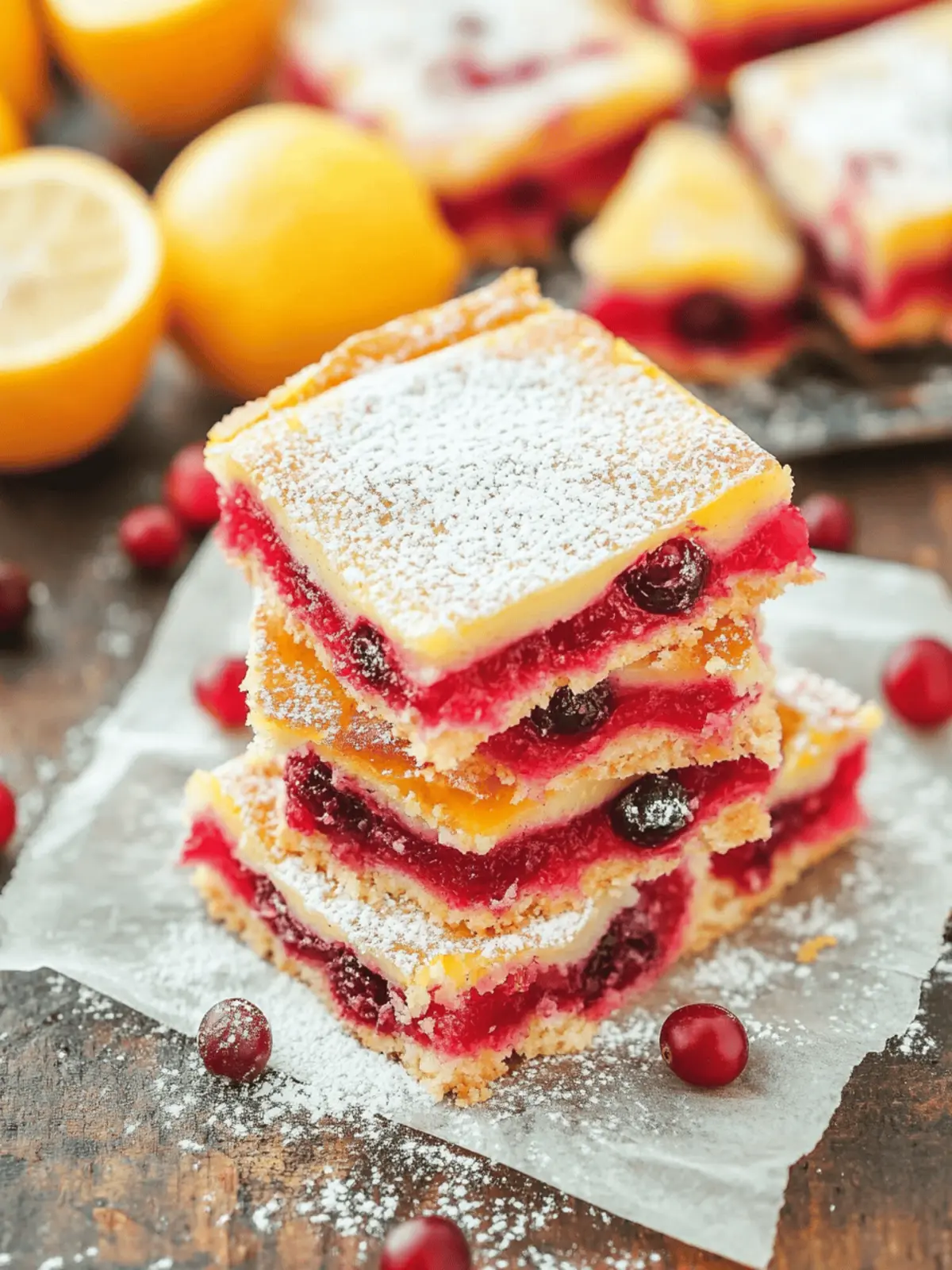 Deliciously Tart Cranberry Lemon Bars for Your Sweet Tooth 4 Cranberry Lemon Bars