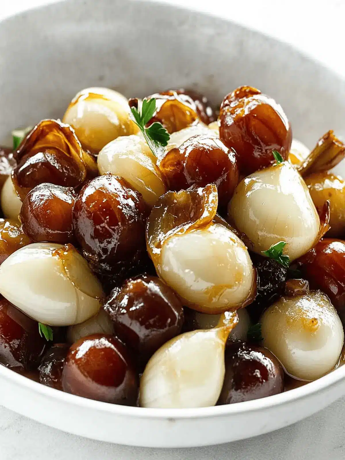Savor Sweet Caramelized Pearl Onions in Bacon Bliss 3 Caramelized Pearl Onions