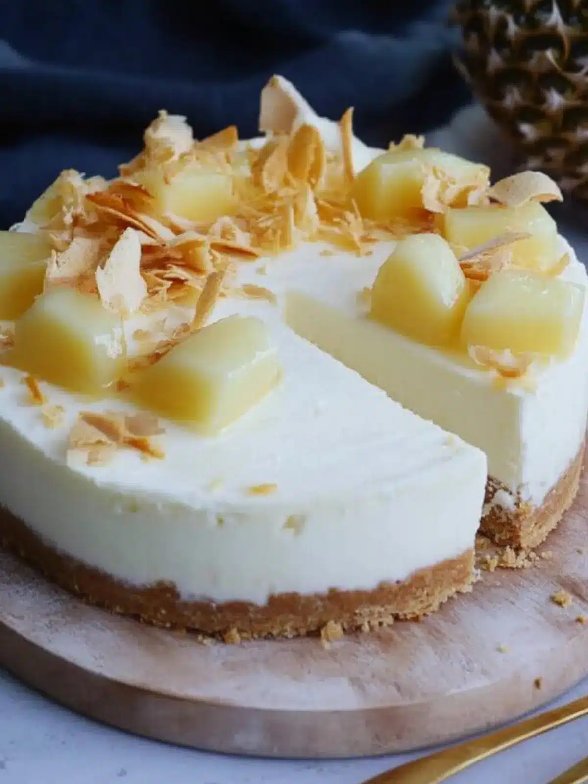 Decadent Pina Colada Cheesecake to Savor All Summer Long 4 Pina Colada Cheesecake