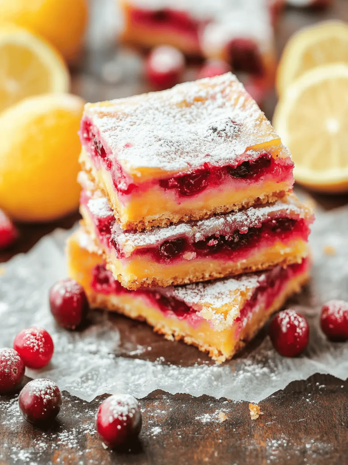 Deliciously Tart Cranberry Lemon Bars for Your Sweet Tooth 3 Cranberry Lemon Bars