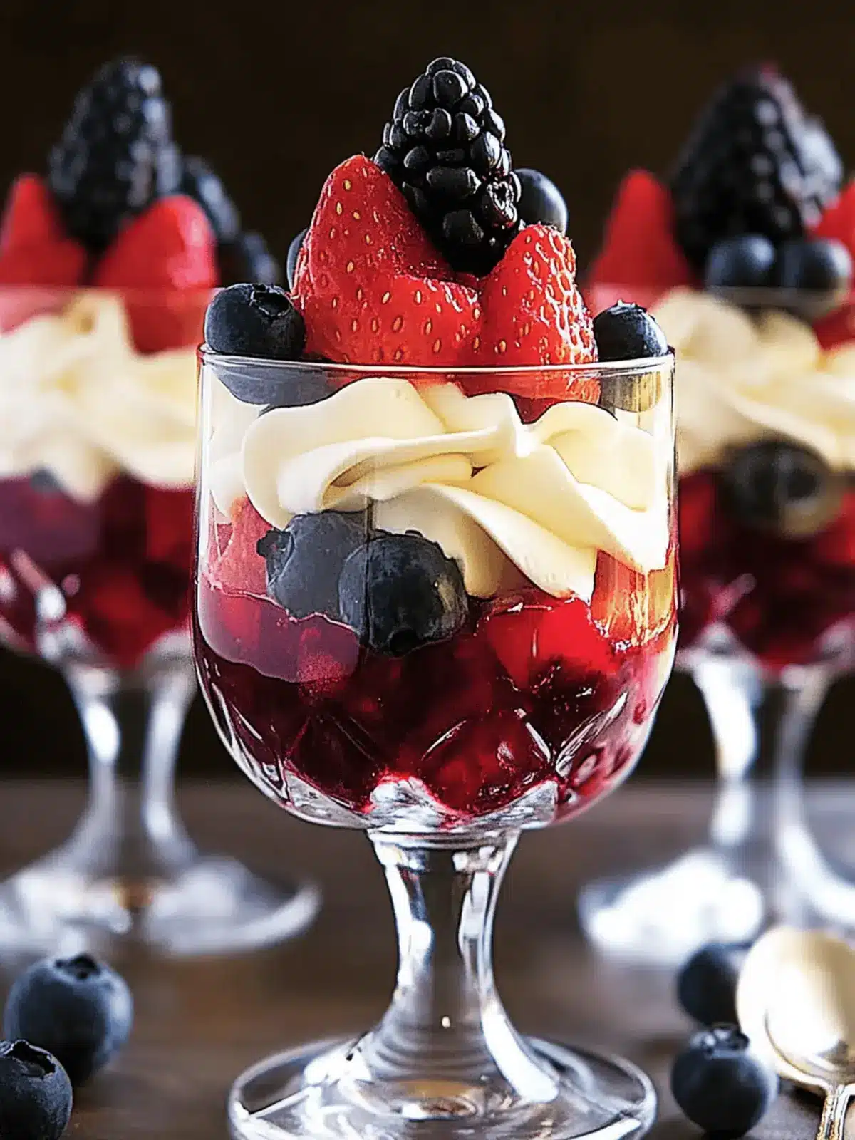 Irresistible Mini Trifles with Fresh Fruits and Cream Delight 5 Mini Trifles with Fresh Fruits and Cream