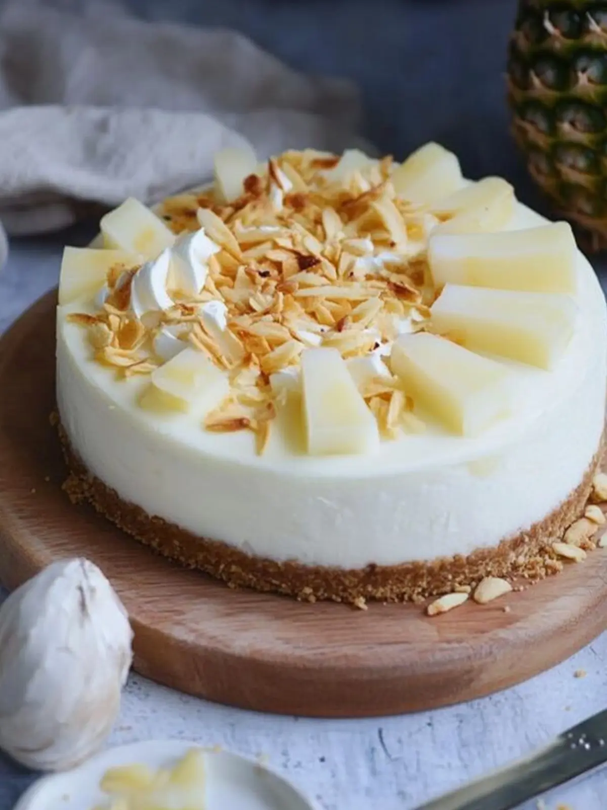 Decadent Pina Colada Cheesecake to Savor All Summer Long 2 Pina Colada Cheesecake