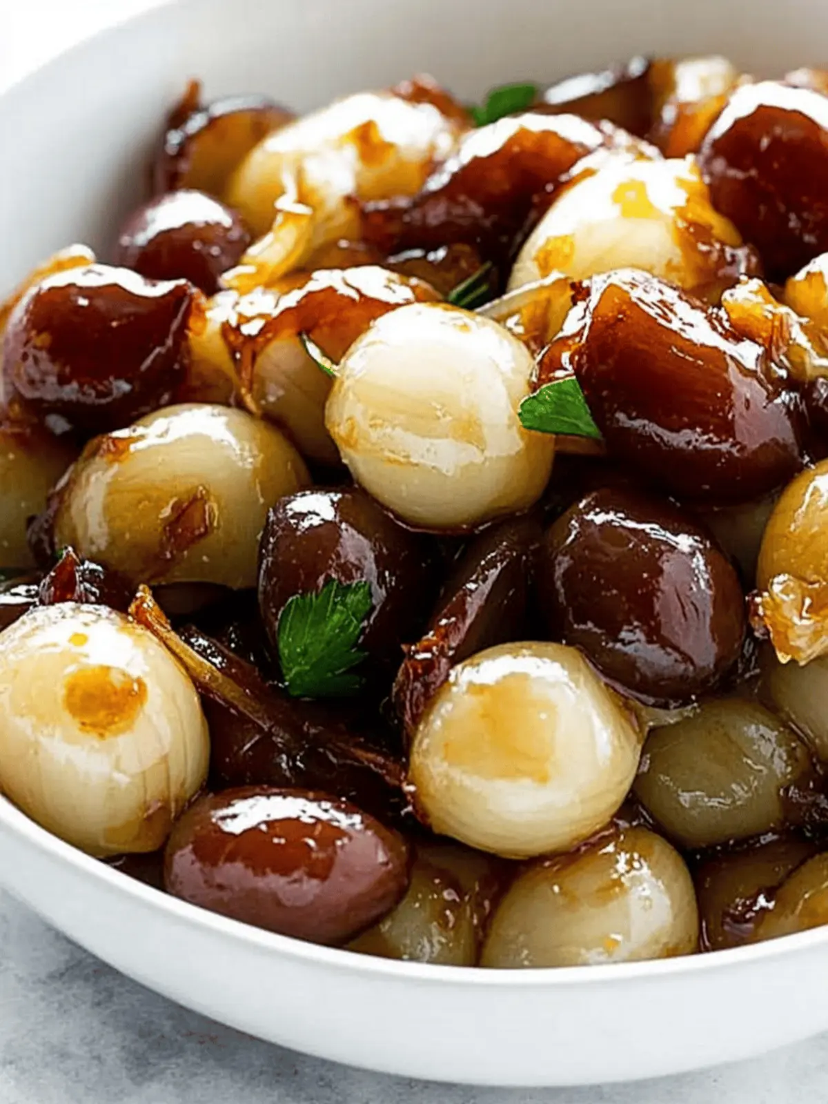 Savor Sweet Caramelized Pearl Onions in Bacon Bliss 2 Caramelized Pearl Onions